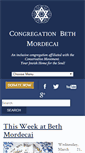 Mobile Screenshot of bethmordecai.org